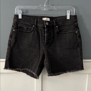 LOFT Charcoal Denim Shorts